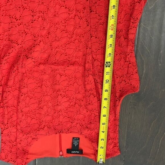 Alfani Lace Midi Dress in Cherry Bliss Color - Picture 5 of 8